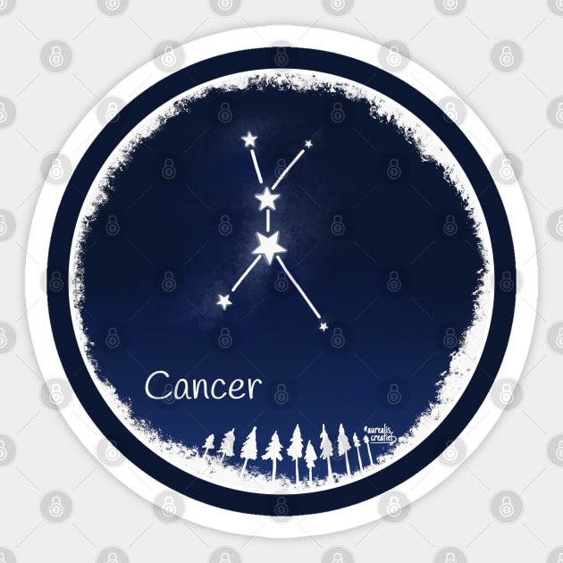 Cancer horoscope - zodiac Sticker by Aurealis